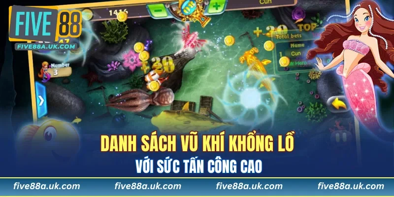 danh sach vu khi khong lo voi suc tan cong cao