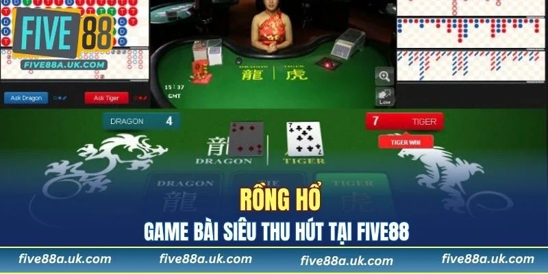 Tham gia chơi Rồng Hổ tại sảnh game bài FIVE88
