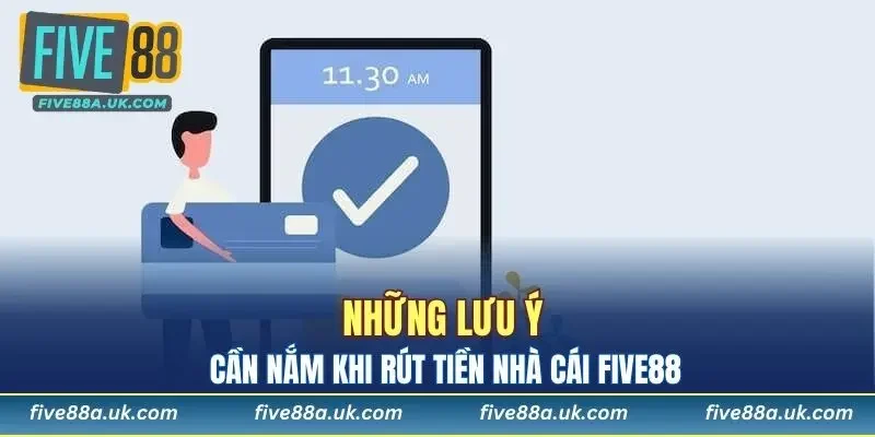 Tổng hợp lưu ý quan trọng cần nắm khi rút tiền